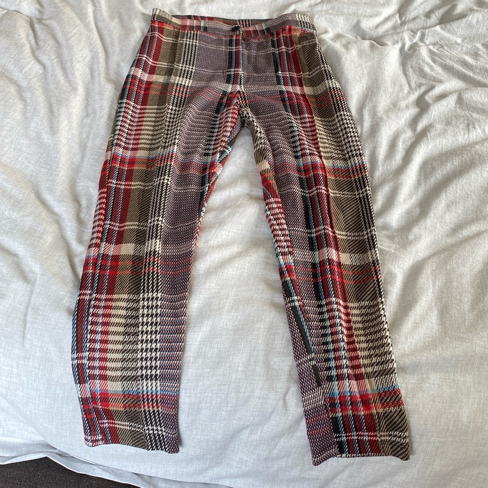 Plaid free people pants